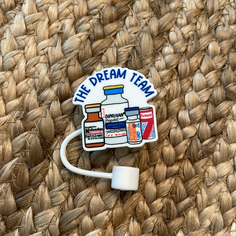 Nurse, physician, medical humor Stanley cup/tumbler straw topper or straw cover